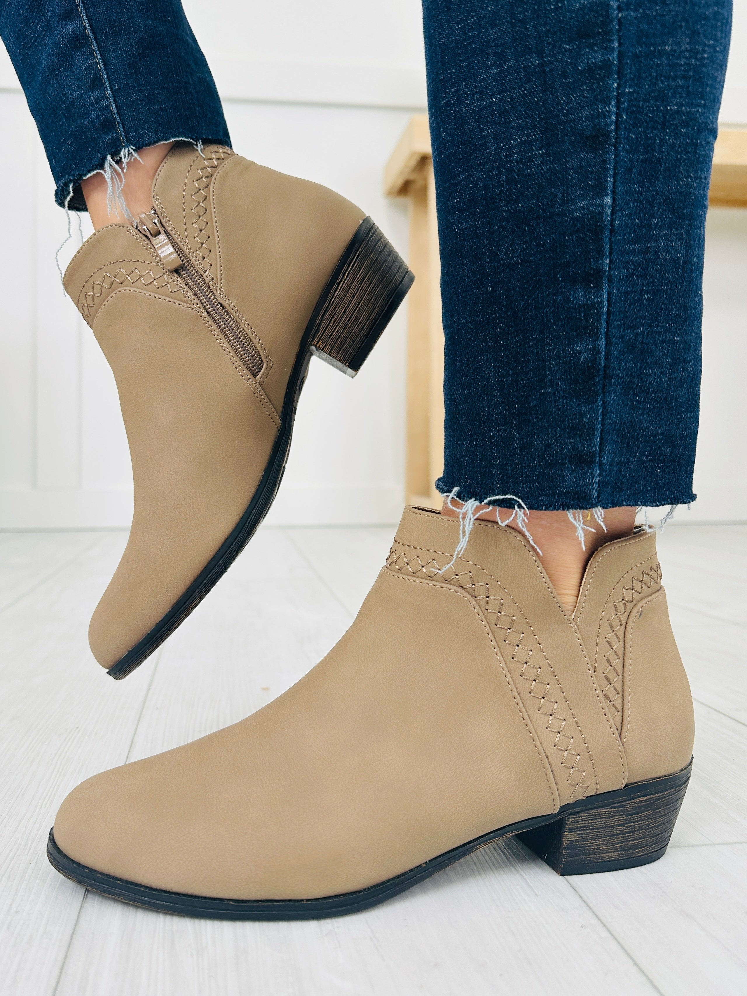 Wildwood Walk Booties in Taupe