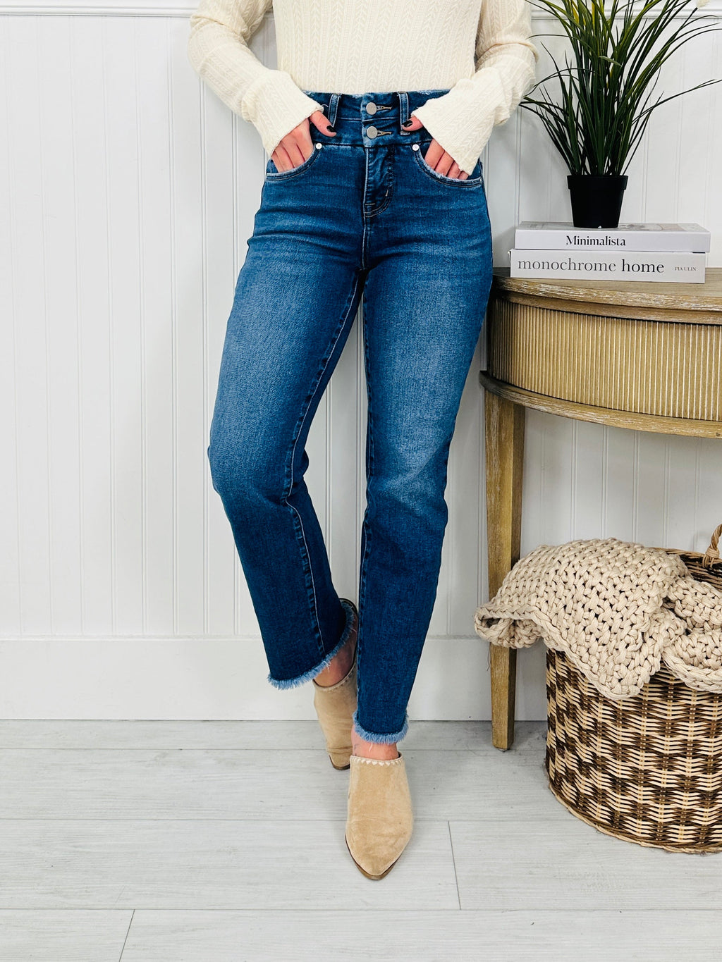Double Duty Tummy Control Straight Jeans