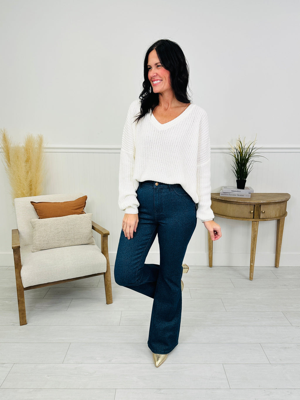 Judy Blue Feeling Glamorous Sparkle Flare Jeans