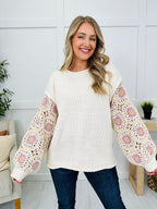 Threaded Secrets Sweater in Ivory Cream Multi