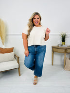 Judy Blue Places To Be Wide Leg Cropped Jeans