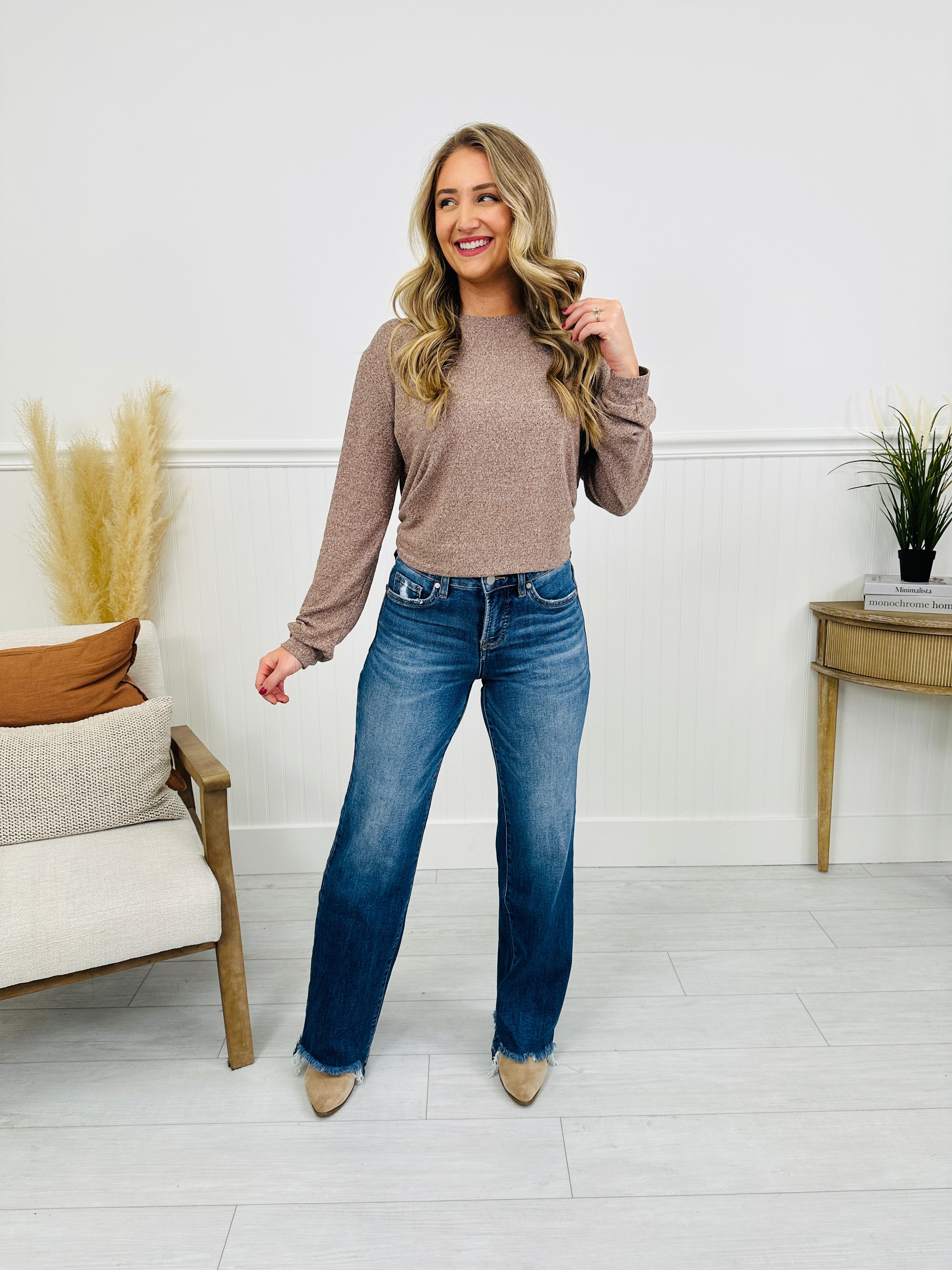 Fray All Day Tummy Control Straight Jeans