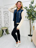 Say What You Want Jacket In Denim Navy