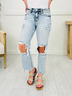 You're My Lover Light Cropped Straight Leg Jeans