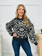 Harvest Heartbeat Sweater in Charcoal