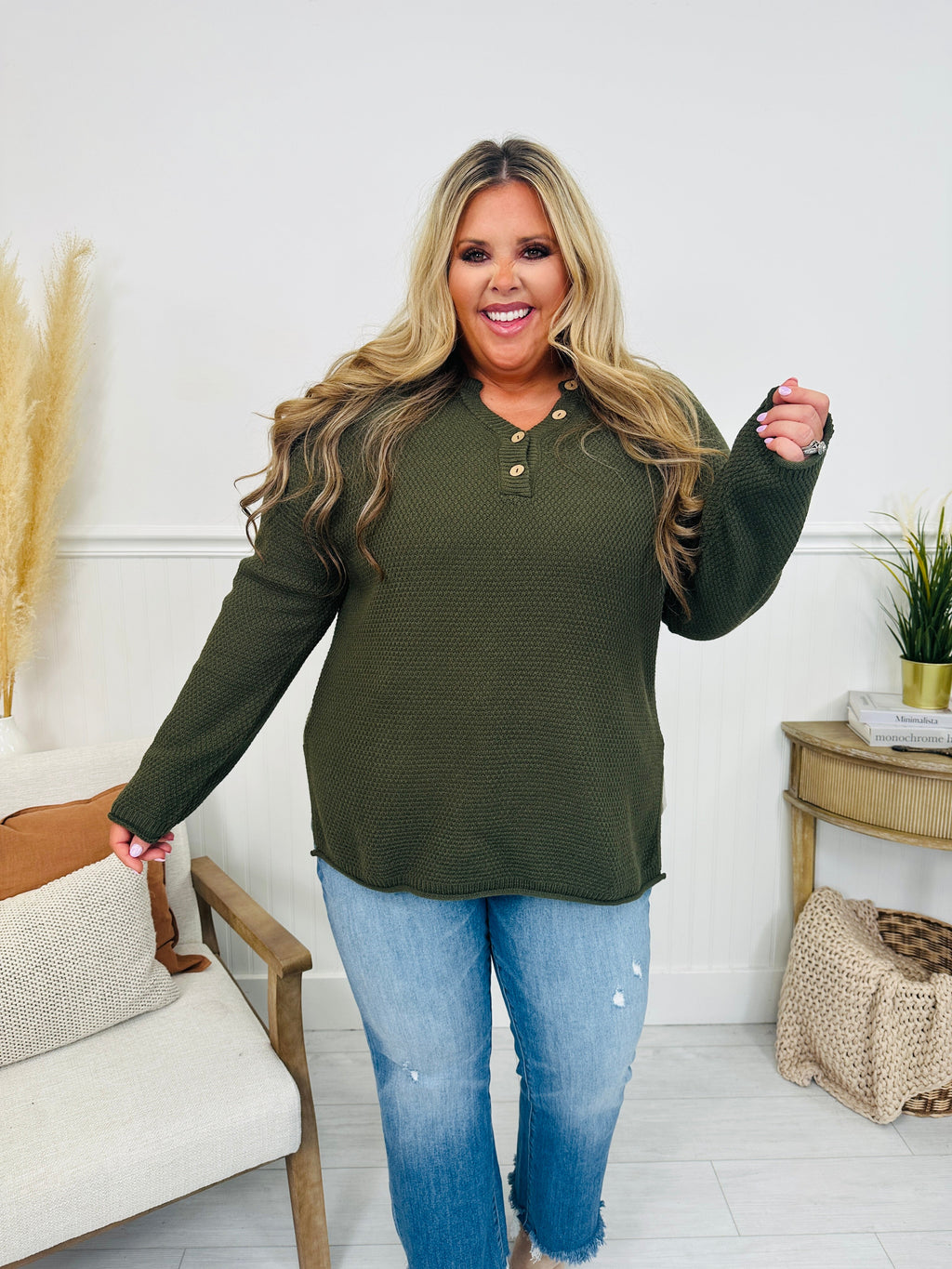 Reset Button Sweater- Multiple Colors!