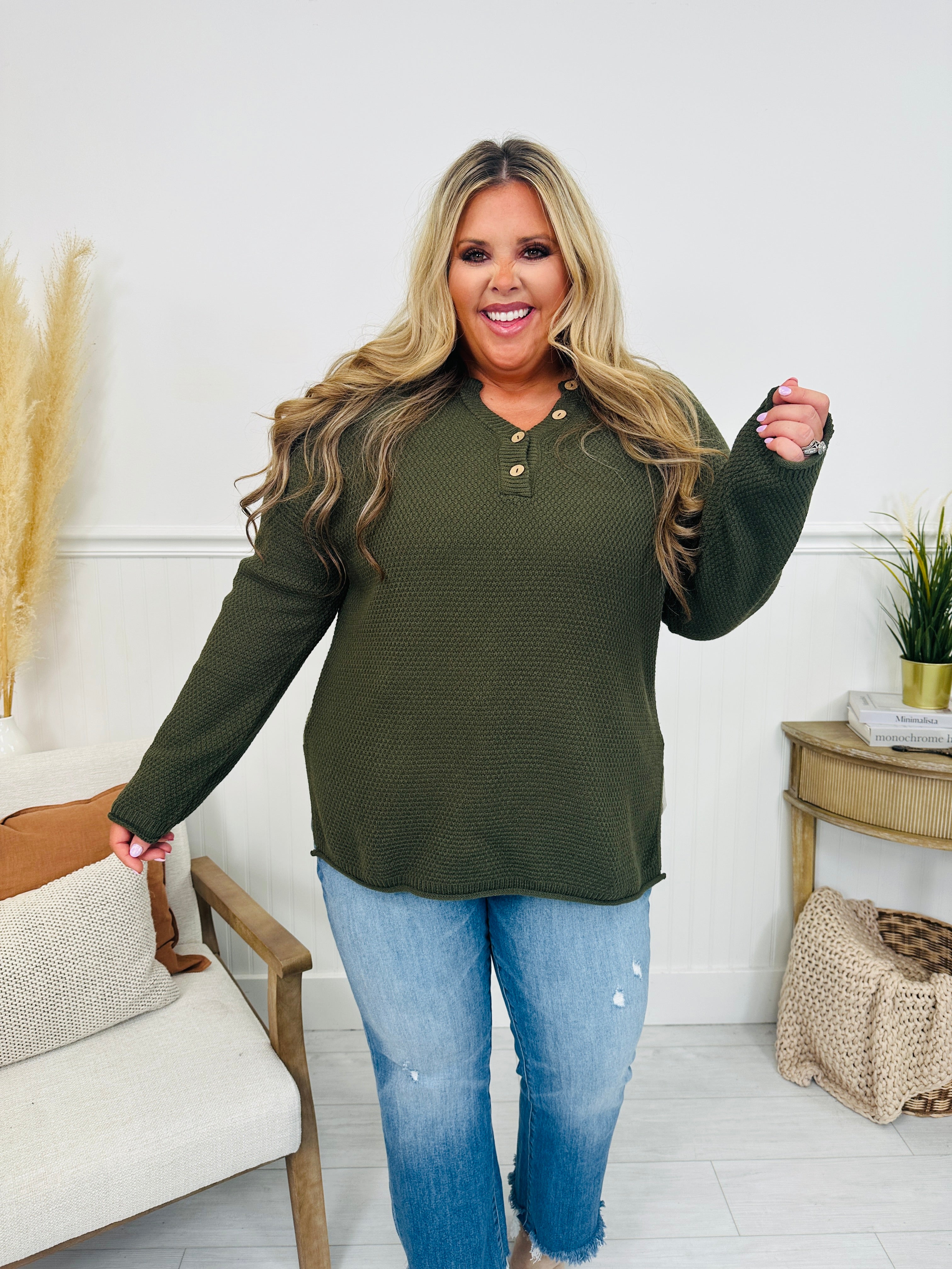 Reset Button Sweater- Multiple Colors!