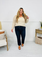 Feeling Fall Cropped Straight Tummy Control Jeans