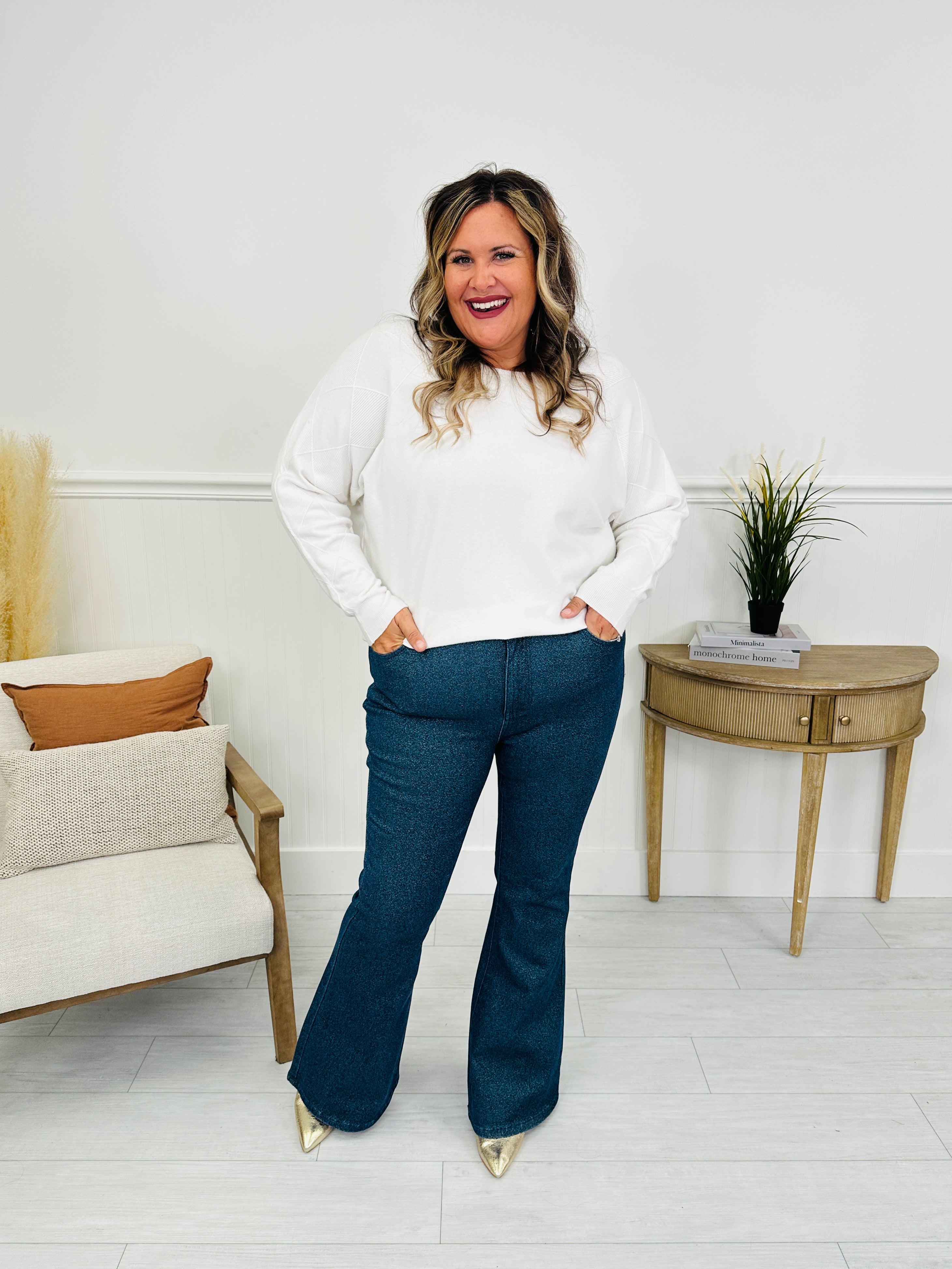 Judy Blue Feeling Glamorous Sparkle Flare Jeans