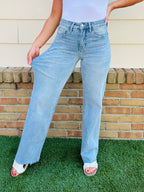 Wear Everywhere Wide Leg Tummy Control Jeans