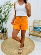 Judy Blue Color Me Happy Garment Dyed Shorts- Multiple Colors in Reg/Curvy