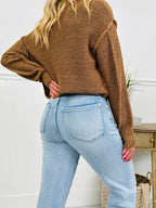 Feeling Brand New Slim Wide Leg Tummy Control Jeans