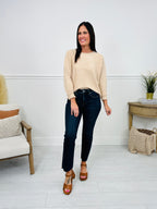 Feeling Fall Cropped Straight Tummy Control Jeans