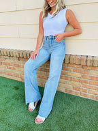 Wear Everywhere Wide Leg Tummy Control Jeans