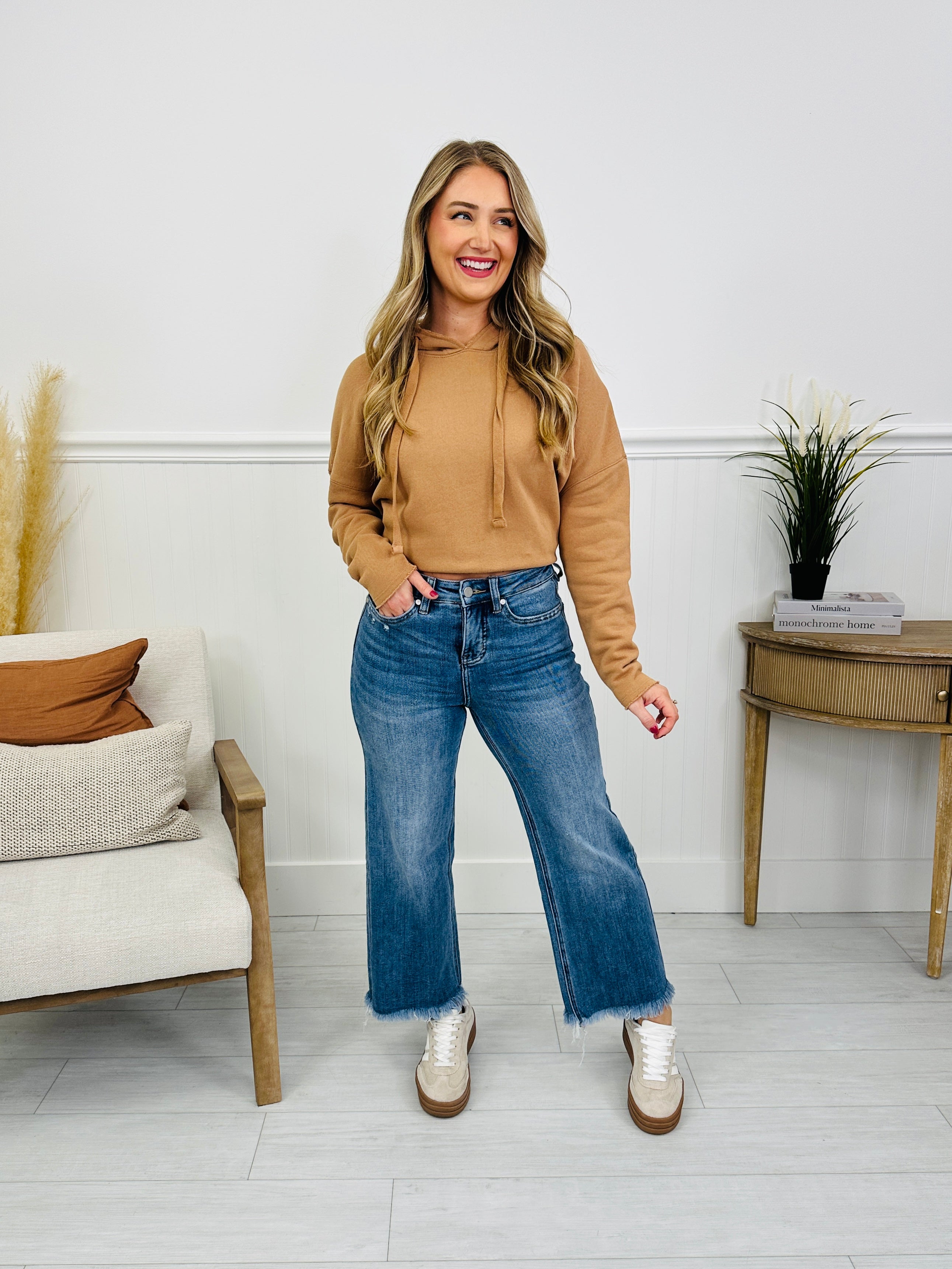 On The Go Tummy Control Wide Leg Jeans