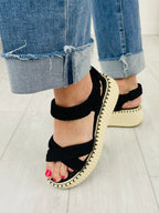 The Woven Way Wedges In Black