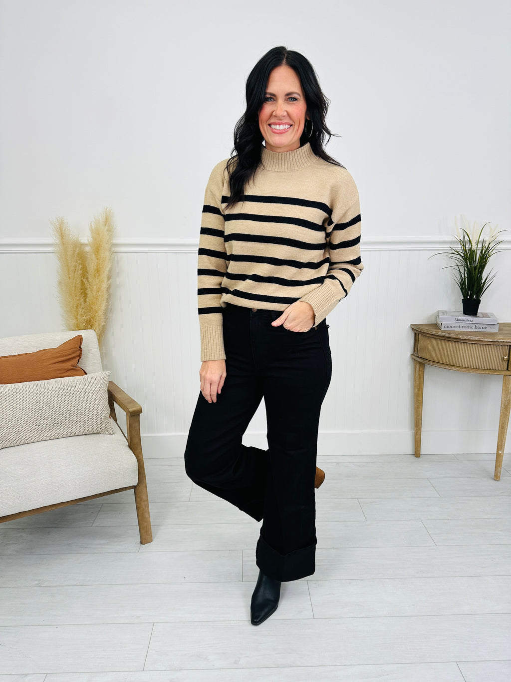 Judy Blue Midnight Moments Retro Wide Black Jeans