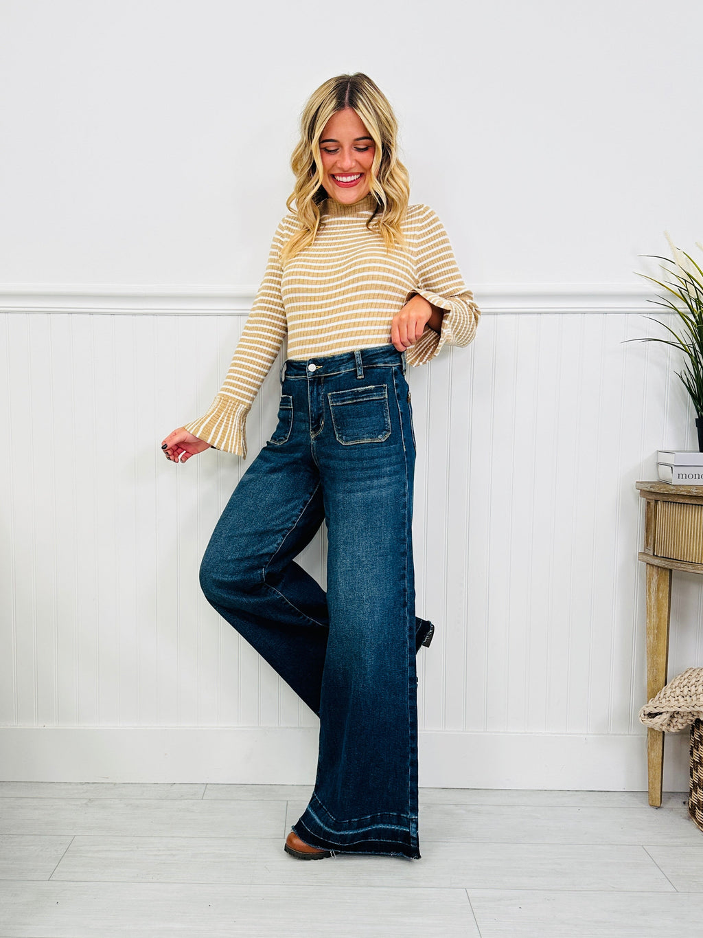 Judy Blue Perfectly Palazzo Wide Leg Jeans