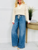 Judy Blue Easy Does It Featherweight Palazzo Jeans