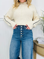 Judy Blue Touch of The Button Column Jeans