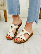 Strapped Serenity Sandals in Ivory