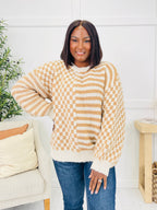 The Beat Goes On Sweater in Taupe/Oatmeal