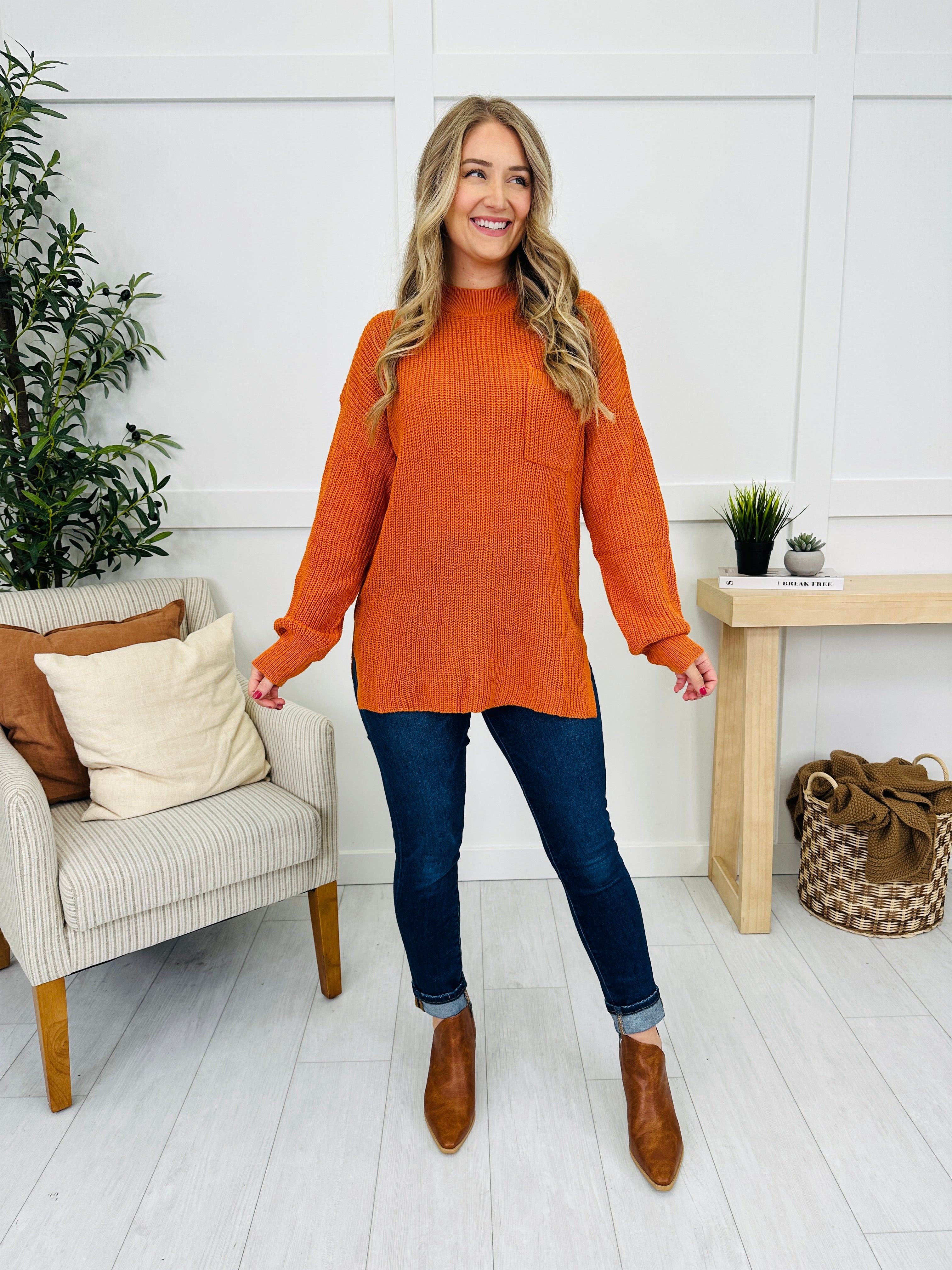 Falling For You Again Sweater- Multiple Colors!