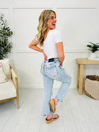 You're My Lover Light Cropped Straight Leg Jeans