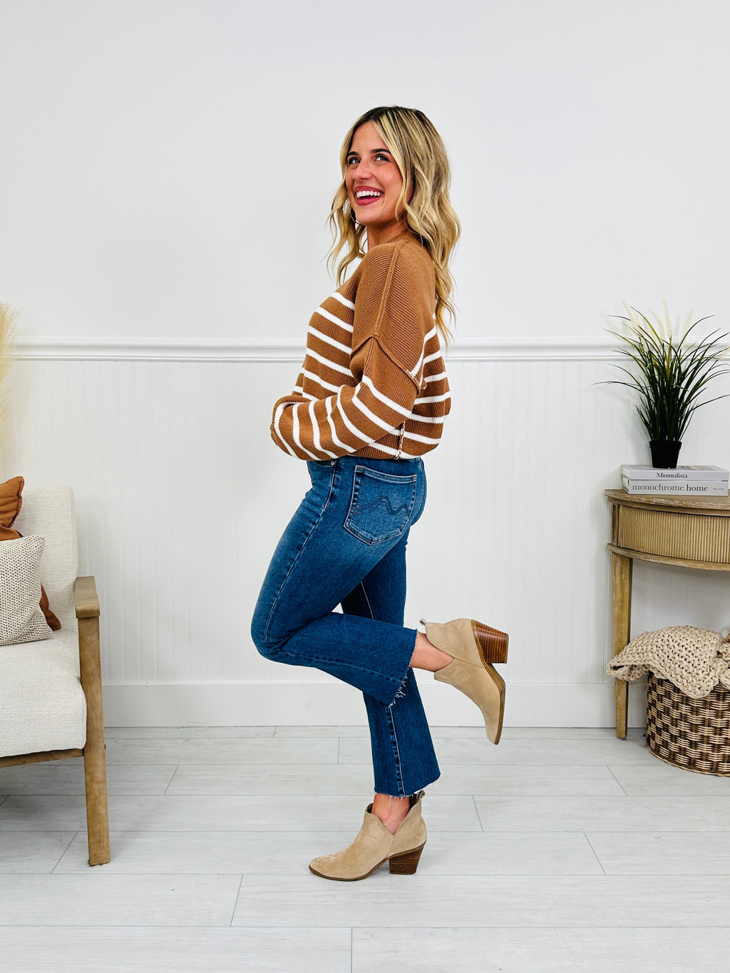 Falling Fast Kick Flare Tummy Control Jeans