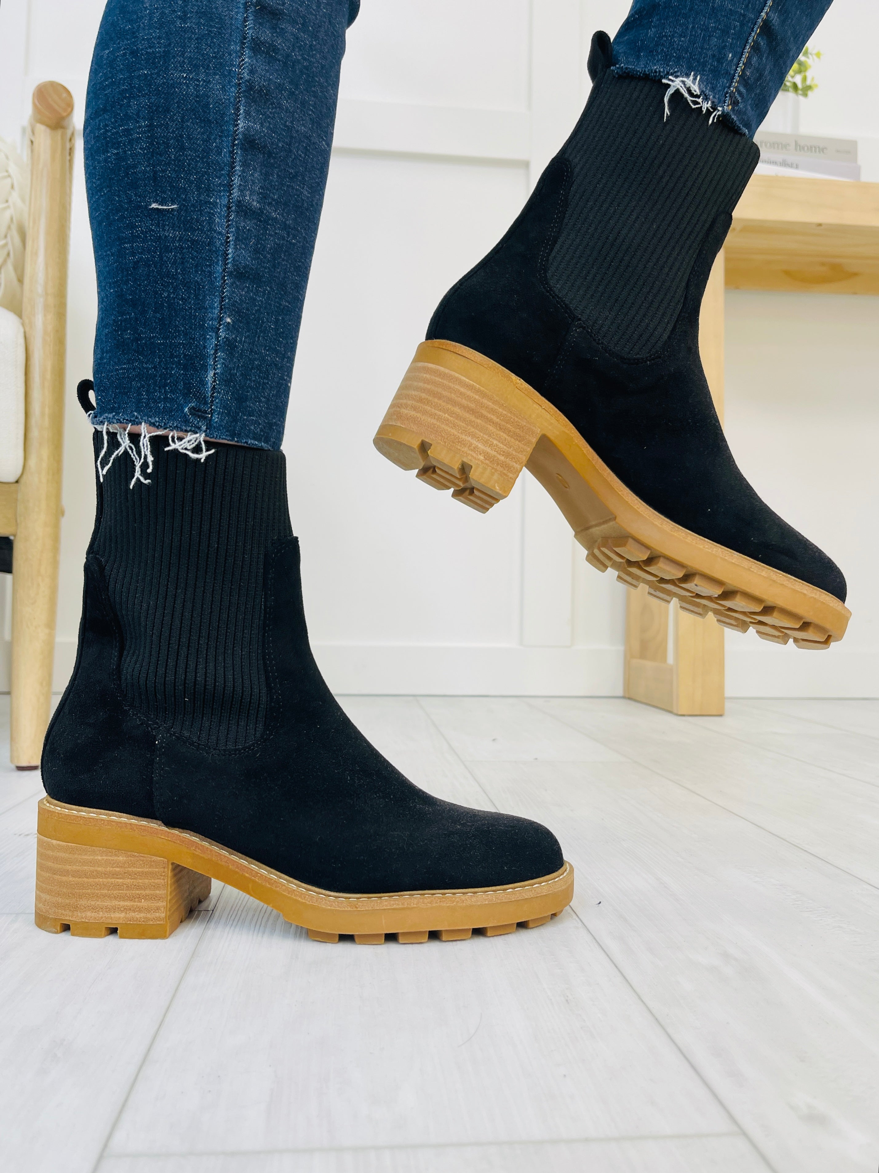 Finding My Direction Booties In Black