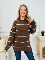 Parallel Paths Sweater in Brown/Ivory