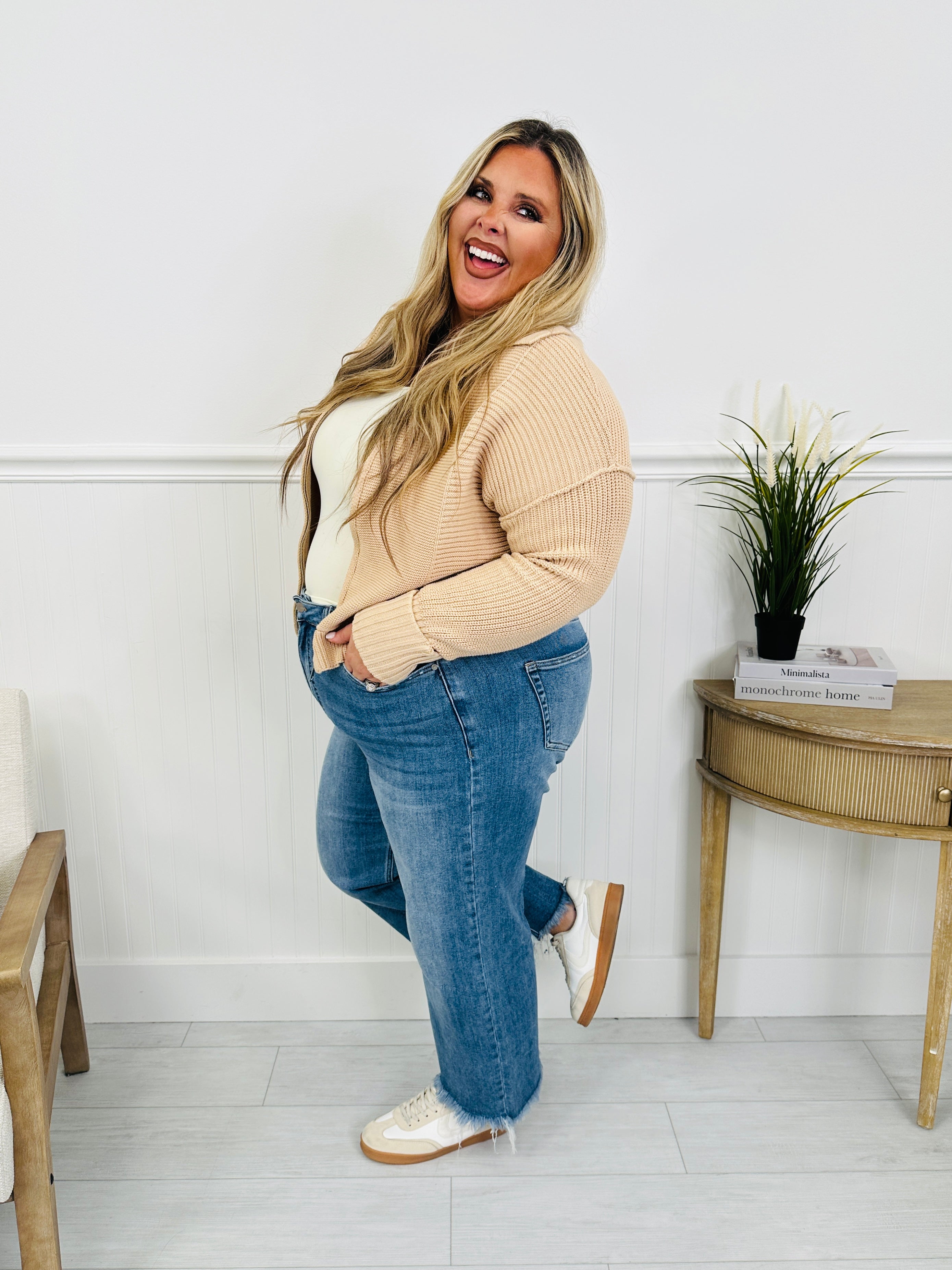 On The Go Tummy Control Wide Leg Jeans