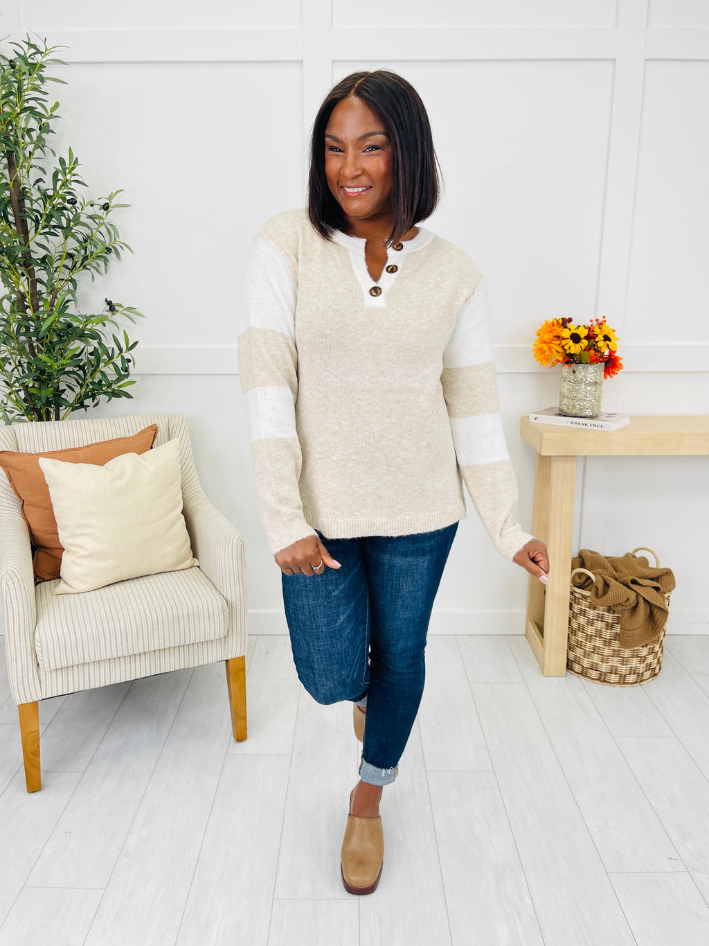 Button By Design Sweater