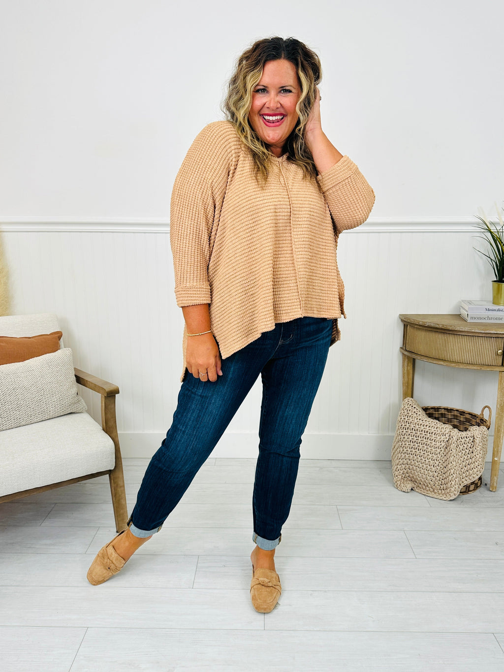 Judy Blue REG/CURVY Pulling Me Back Double Cuff Slim Fit Jeans