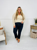 Feeling Fall Cropped Straight Tummy Control Jeans