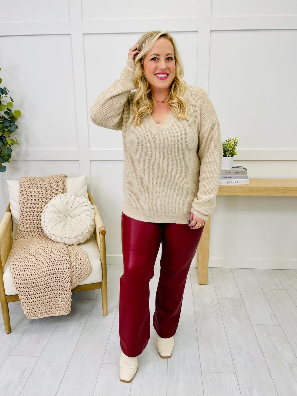 Judy Blue Flawless Finish Tummy Control Faux Leather Pants