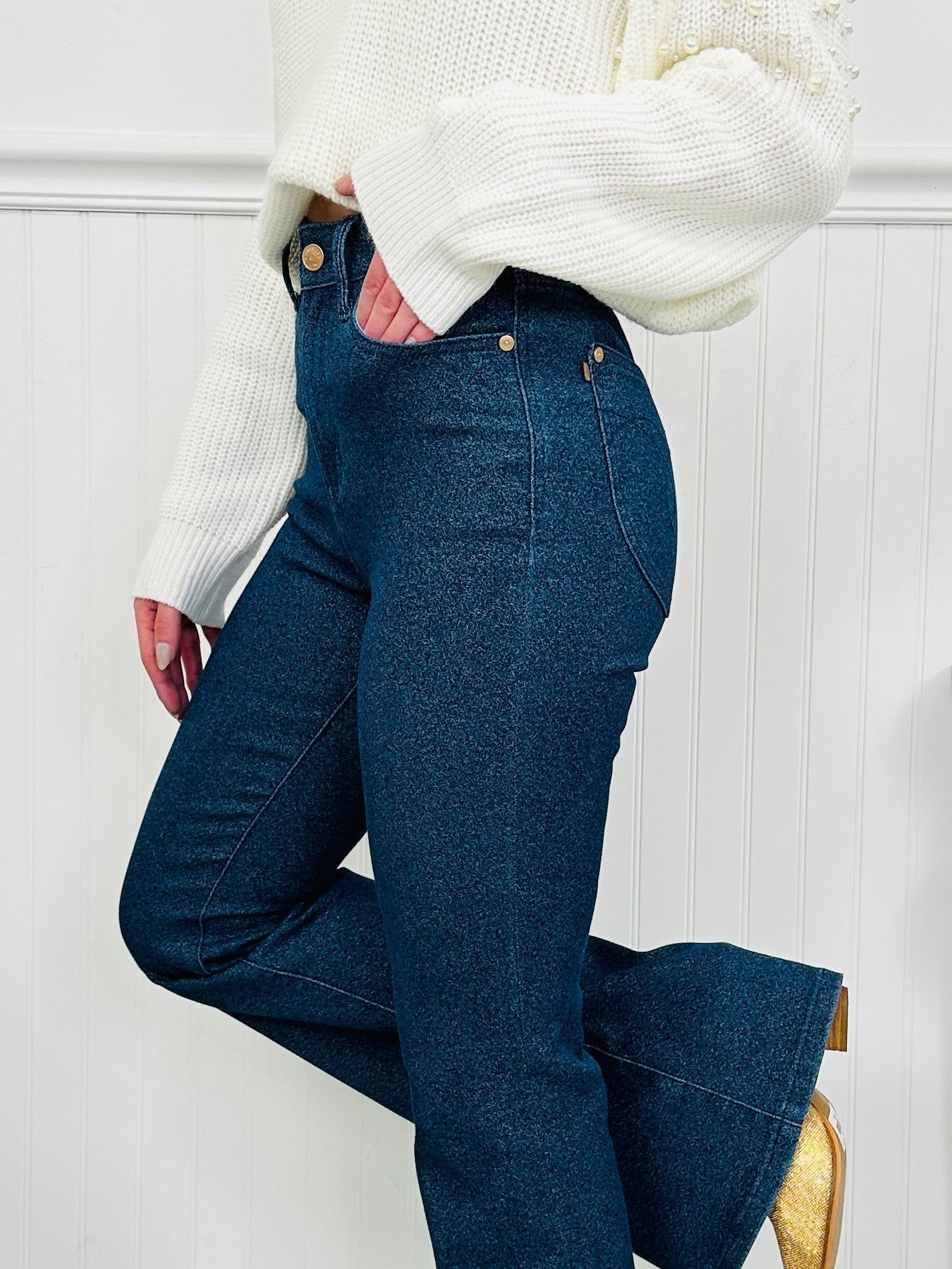 Judy Blue Feeling Glamorous Sparkle Flare Jeans