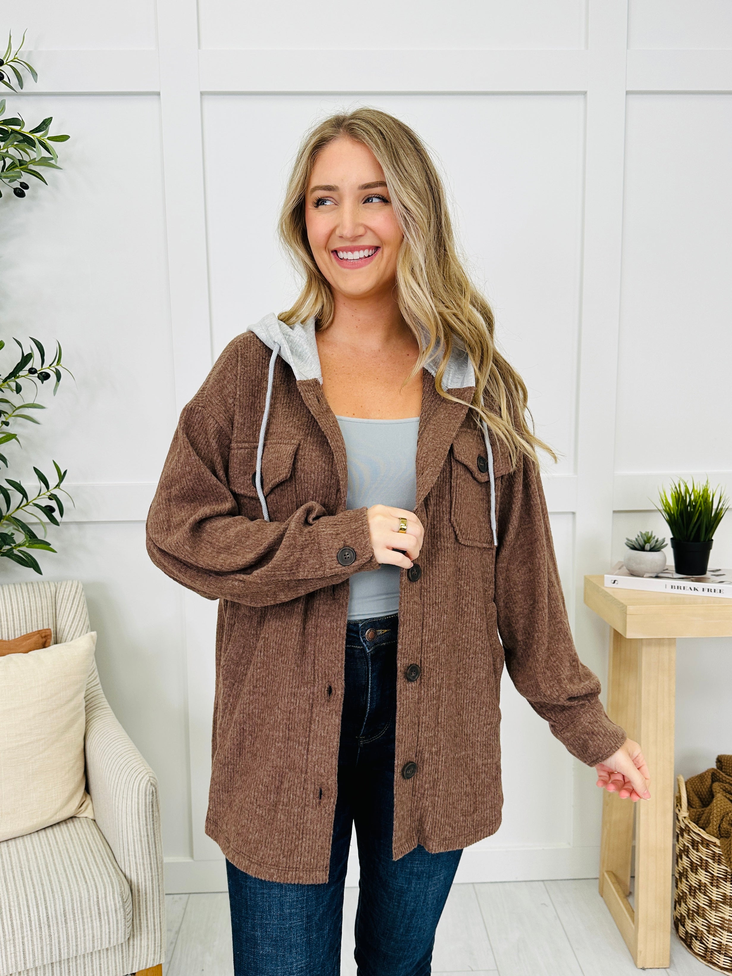 Casual Authority Shacket- Multiple Colors!