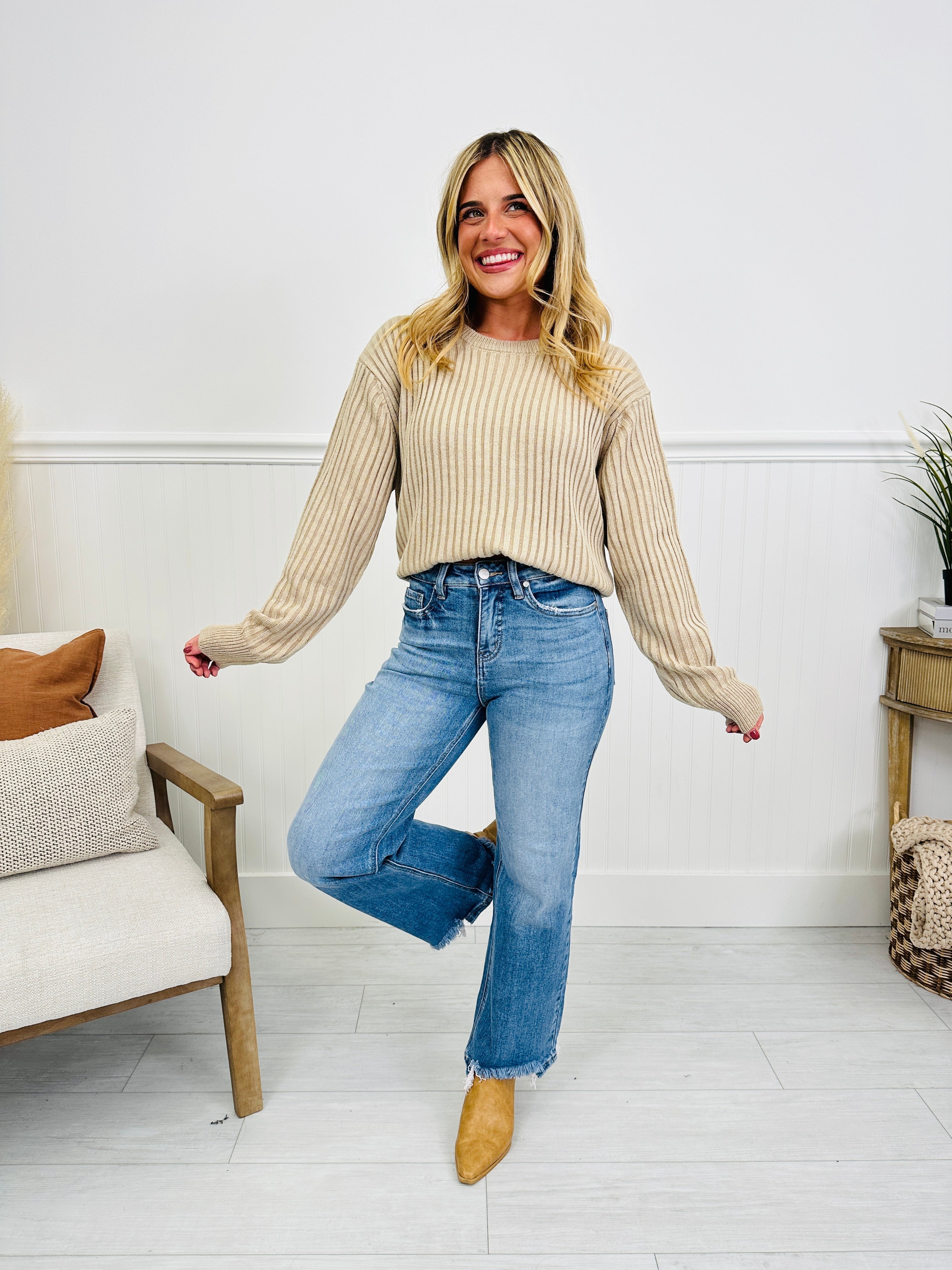 Fashionably Late Straight Tummy Control Jeans