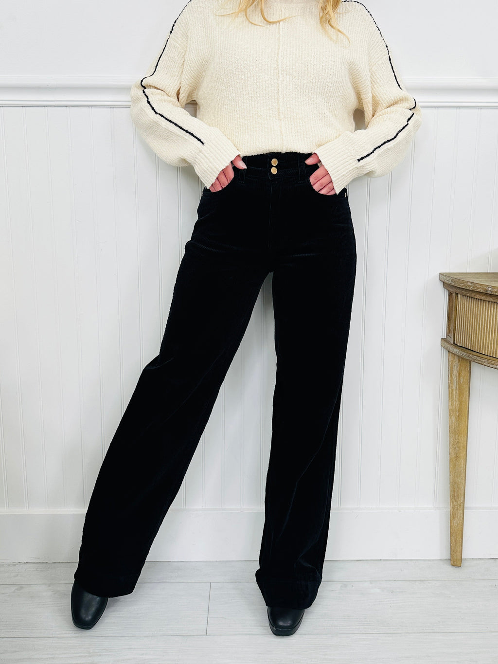 Judy Blue Coordinated Corduroy Wide Leg Pants