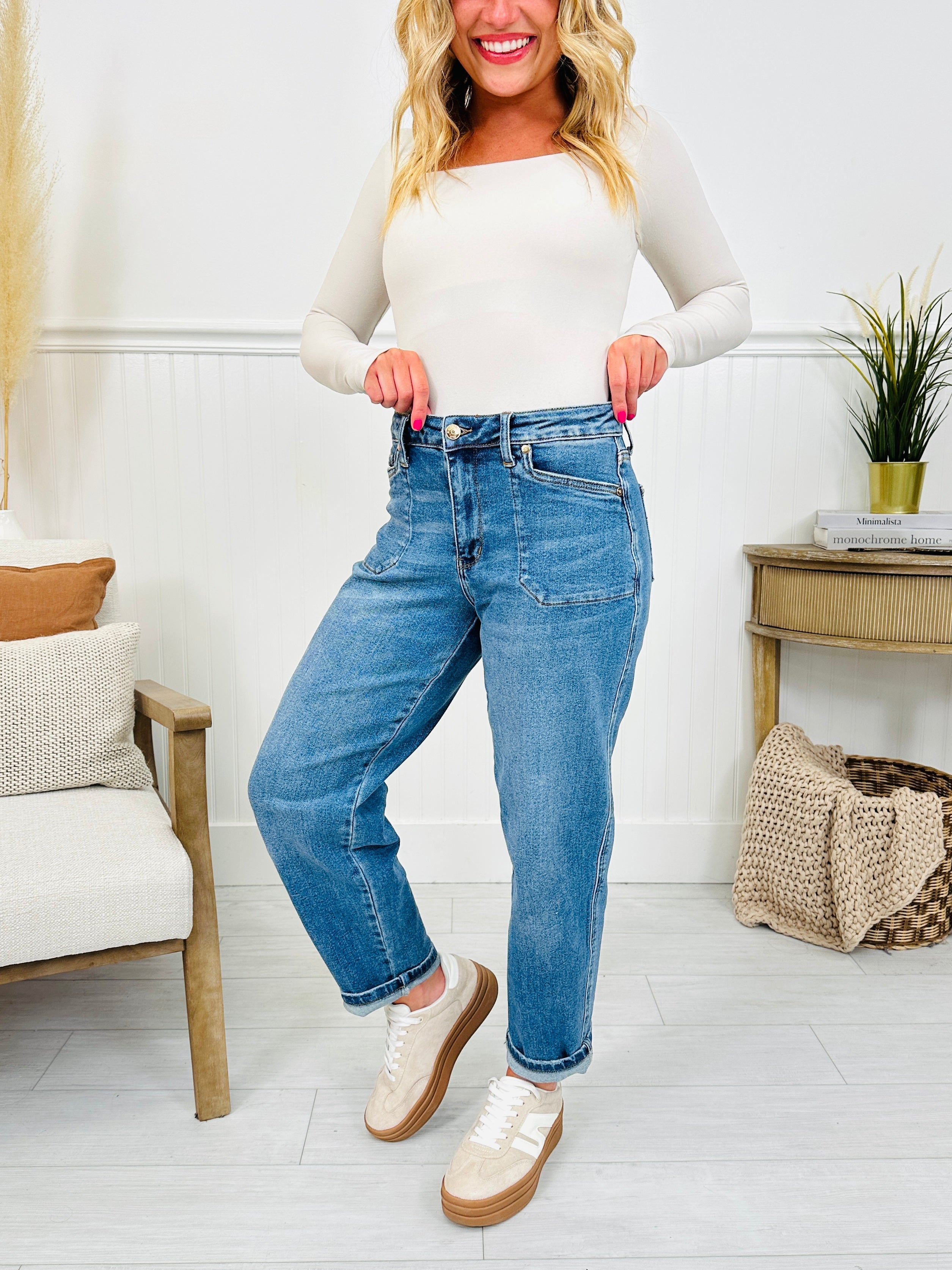 Judy Blue Be Better Barrel Jeans