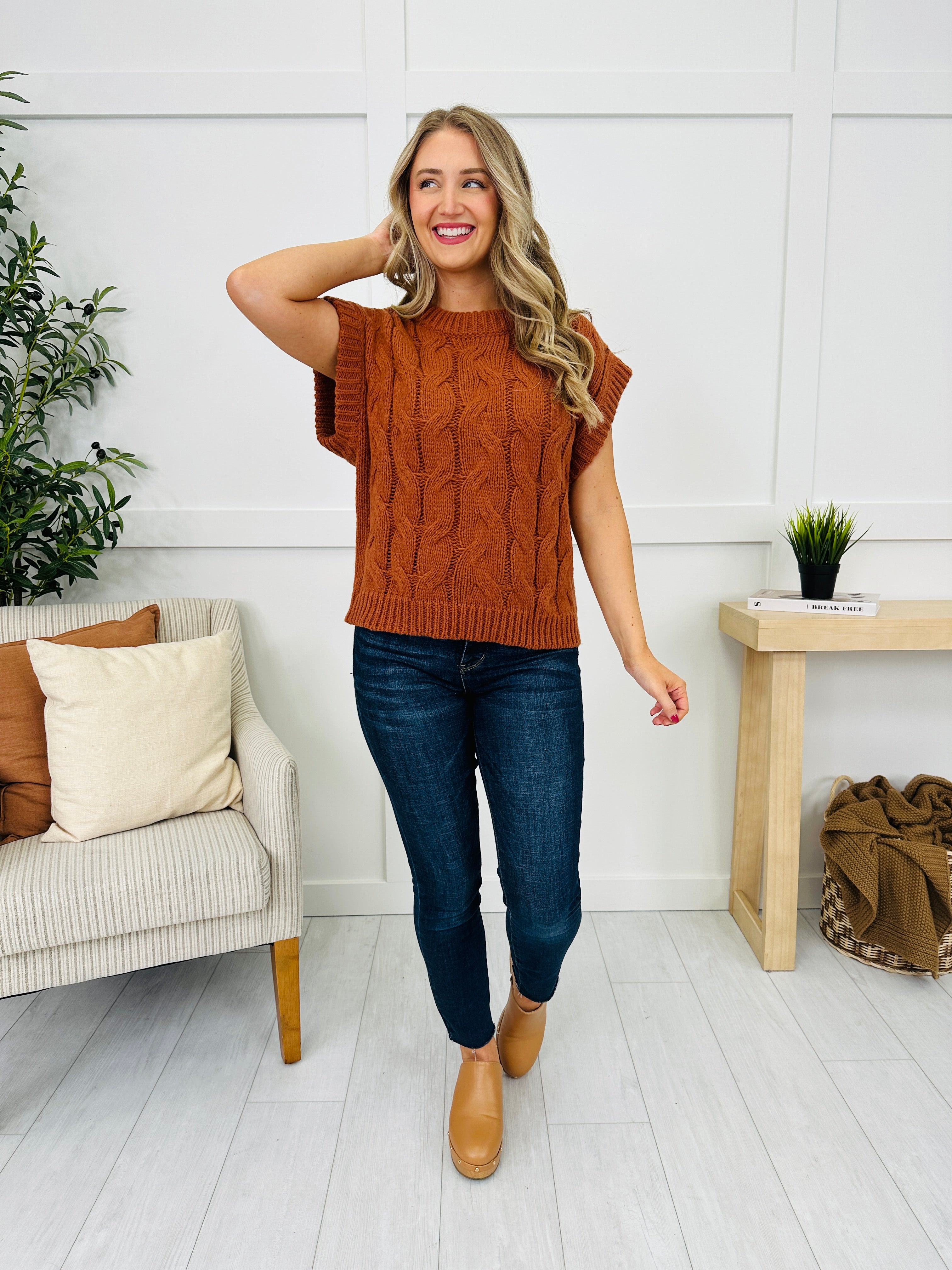 Woven Without Warning Sweater in Brown