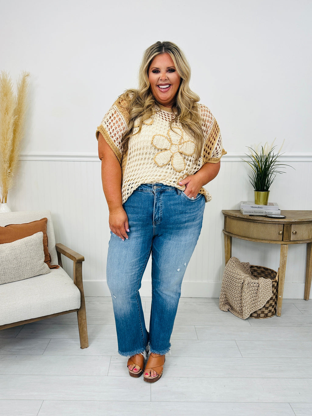 Head Start Tummy Control Cropped Bootcut Jeans