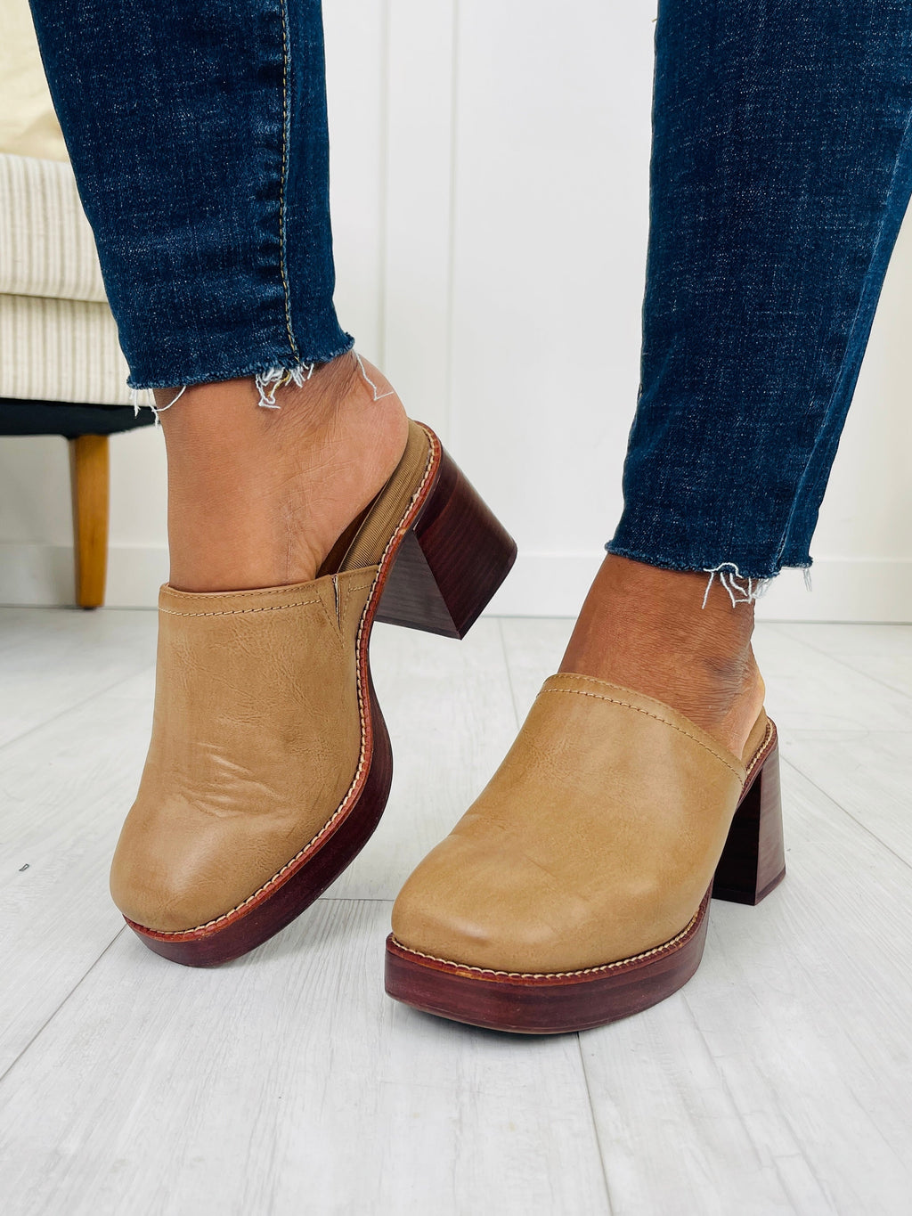 Step Into Forever Clogs in Taupe