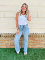 Wear Everywhere Wide Leg Tummy Control Jeans