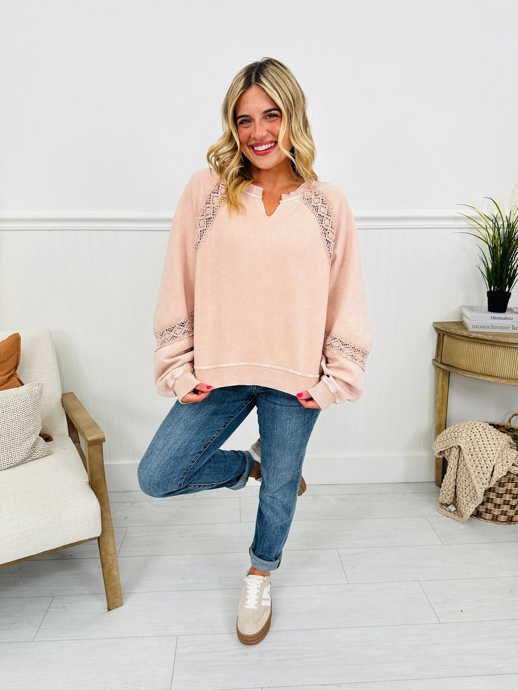 Falling Hard Pullover-- Multiple Colors!