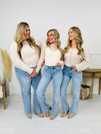 Feeling Brand New Slim Wide Leg Tummy Control Jeans