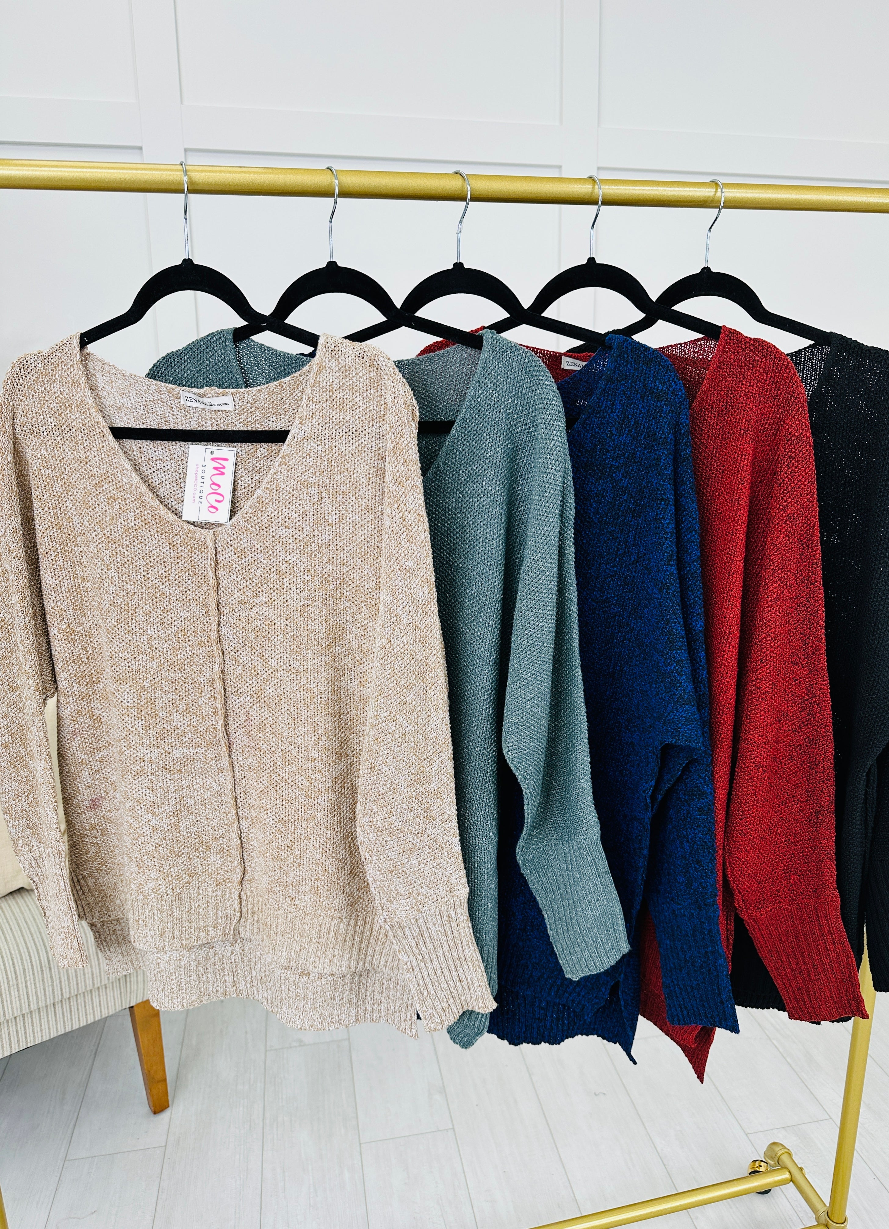 Hug In Every Stitch Sweater- Multiple Colors!