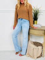 Feeling Brand New Slim Wide Leg Tummy Control Jeans