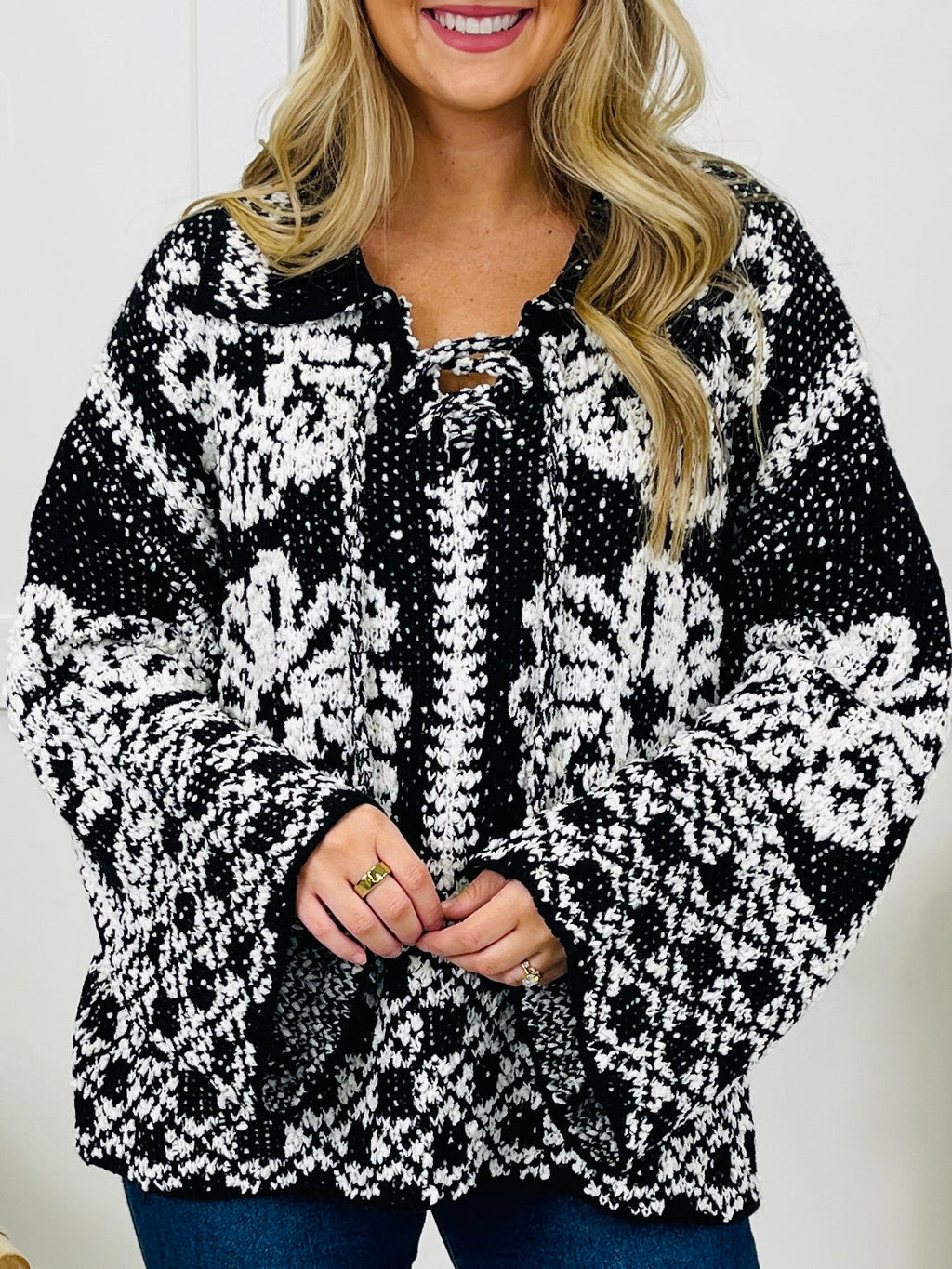 Criss Cross Confessions Sweater